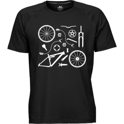 2019 New Summer Men Hot Sale Fashion Mens Biker Parts Cool T Shirt Bicycle Parts Mens Cycler Gifts Mountain Biker