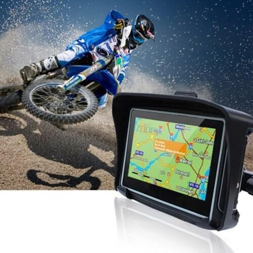 GPS Motorcycle Vehicle GPS Unit Equipment Resolution 480x272 Clearly Map 5V DC Power Connector Multi-function Navigation