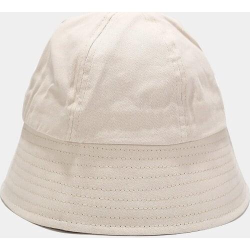 LDSLYJR Cotton Solid color Bucket Hat Fisherman Hat outdoor travel hat Sun Cap Hats for Men and Women 219