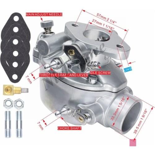 Carburetor 8N9510C 312954 B4NN9510A EAE9510C 533969M91 55640-010 181643M91 181644M91 Massey Ferguson TE20 TO20 TO30