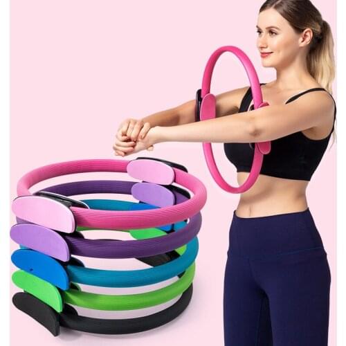 Yoga Circle Pilates Sport Ring Gym Workout Pilates Accessories Yoga ring Resistance Ring Non-slip Handle Design