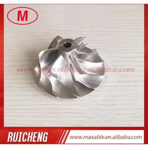 RHF55 F55-22B 6+6 blades 48.10/62.00mm point milling turbo milling/aluminum 2618/billet compressor wheel for 342726, NZI W175001