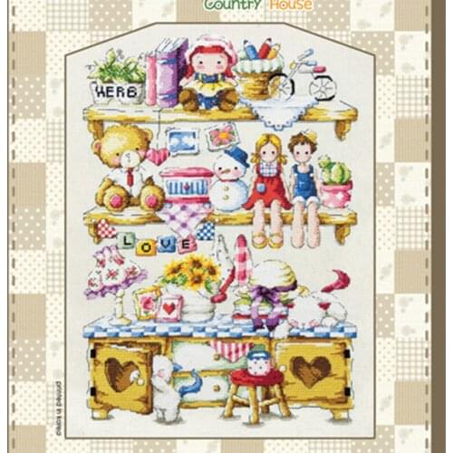 G18 Stich Cross Stitch Kits Craft Packages 100% Cotton Fabric Floss Counted New Designs Needlework Embroidery Cross-Stitching
