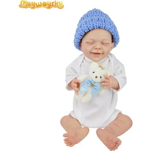 Maywaysky 20" Vinyl Reborn Doll Lifelike Newborn Silicone Baby With Cloth DIY Toy For Kid Birthday Gift Kit