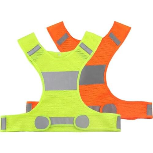 Adjustable Safety Security High Visibility Reflective Vest Gear Night Riding Running Jacket Men Women Outdoor Sport Cycling