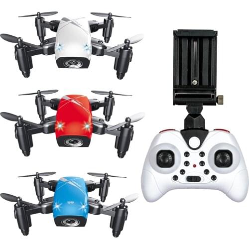 RC S9HW Mini Foldable Drone With HD S9 Camera/ RC Quadcopter WiFi FPV /Micro Pocket FPV Drone Aircraft 3D Aerobatics Gift Toy