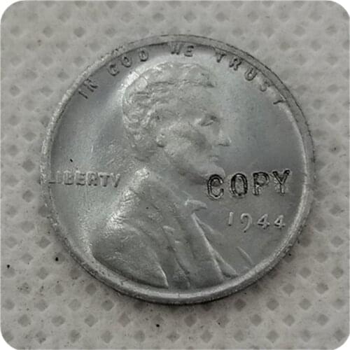 USA COPY 1944-P Lincoln Wheat Cent Penny(Errors,Steel) COPY COIN