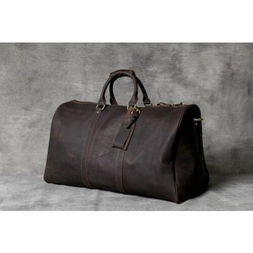 Genuine Leather Men Bag Casual Business Man Shoulder Crossbody Bags Cowhide Large Capacity Top Layer Leather Travel Message Bag