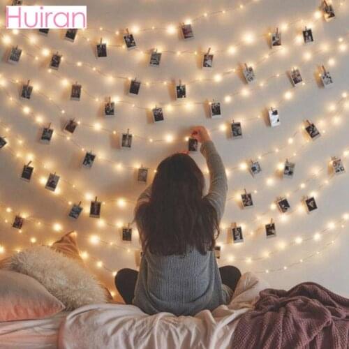 2M/5M/10M Photo Clip USB LED String Lights Wedding Home Decor Birthday Party Decor Christmas Decor for Home New Year Navidad