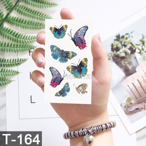 Waterproof Temporary Tattoo Sticker Color Butterfly Adults Body Art Women translated tattoo flower tattoos flash tattoo for Men