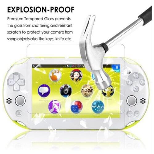 Tempered Glass Clear Full Front Screen Protector Cover Protective Film Guard for Sony PlayStation Psvita PS Vita PSV 1000 2000