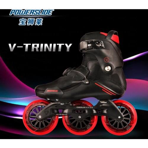 100% Original Powerslide V Trinity Speed Inline Skates Street Adult Roller Skating Shoes Free Skating Patines Adulto