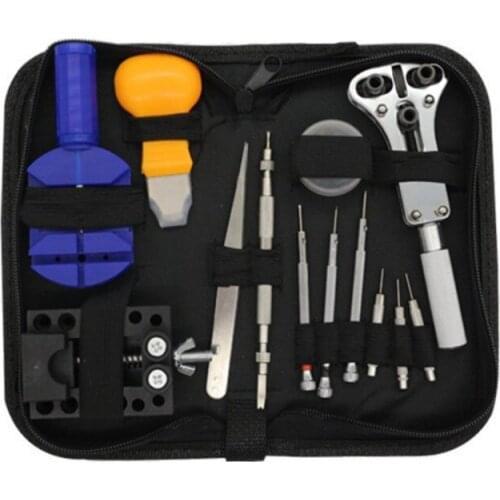 13 pcs Watch repair Open the back cover Demolition Watch band repair tool bag bell Watch service tool kit
