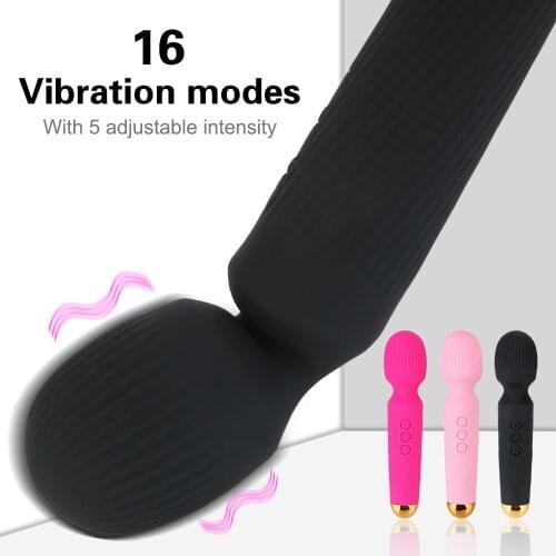 16 Frequency 5 Vibration Intensity Clitoris Vibrators Magic Wand Sex Toys for Women Wireless Dildos AV Vibrator