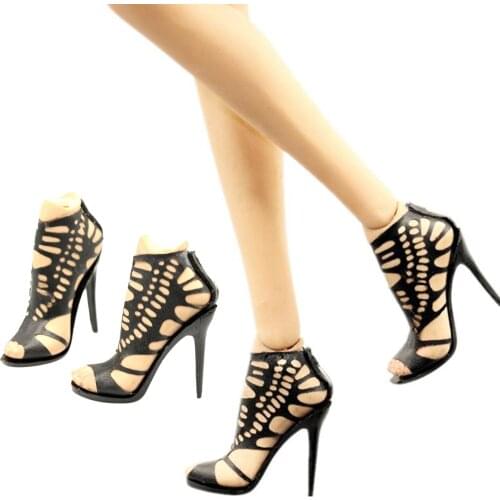 2x Female Soldier High-heels Shoes for Female 12" Soldier Boay