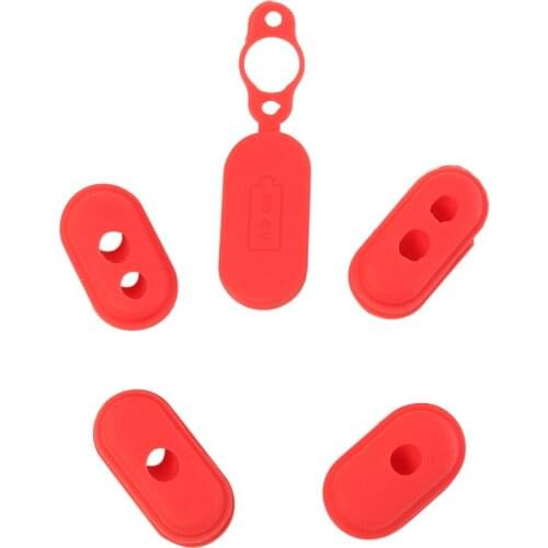 New 4pc Replacement Skateboard Battery Power Charger Line Hole for Xiaomi M365 Electric Scooter Silicone Cap Rubber Stopper Plug