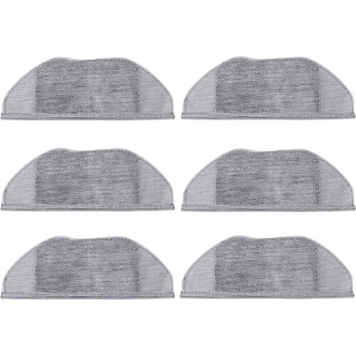 6Pcs Dry Wet Mop Cleaner Cloth for XiaoMi Mijia G1 Vacuum Cleaner Robot Mop Washable Replaceable Dedicated Rag