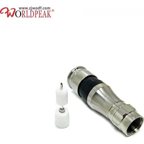 Free shipping 5PCS waterproof F compression connector for RG11 cable