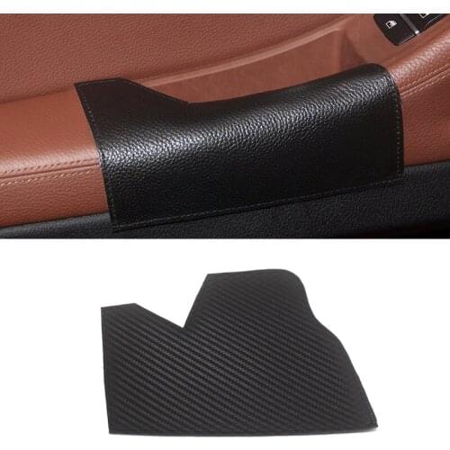 For BMW 5 Series F10 F18 2011 - 2017 Microfiber Leather Car Interior Driving Side Door Handle Armrest Panel Pull Trim Cover