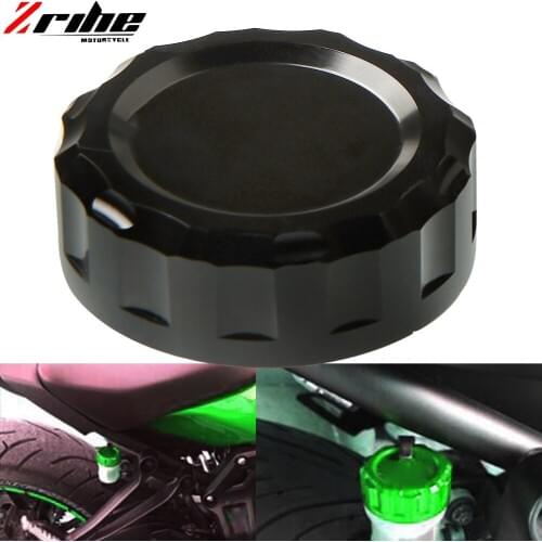 FOR KAWASAKI Z1000 Z1000SX 2010 2011 2013 Cylinder Reservoir Cover CNC billet Aluminum Rear Brake Fluid Reservoir Cap 6 Colors