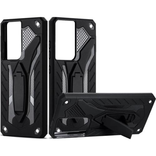 Dual Layer Impact Armor Phone Case for Samsung S21 Ultra S30 Ultra in Military Grade Shockproof Level with Built in Kickstand