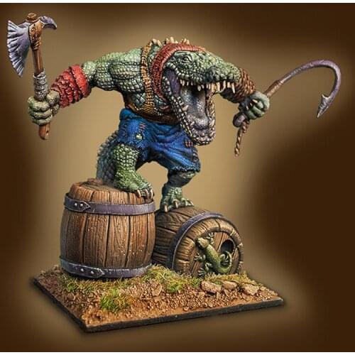 40mm CROC PIRATE, Resin Model figure GK, Animal mythology, Unassembled and unpainted kit