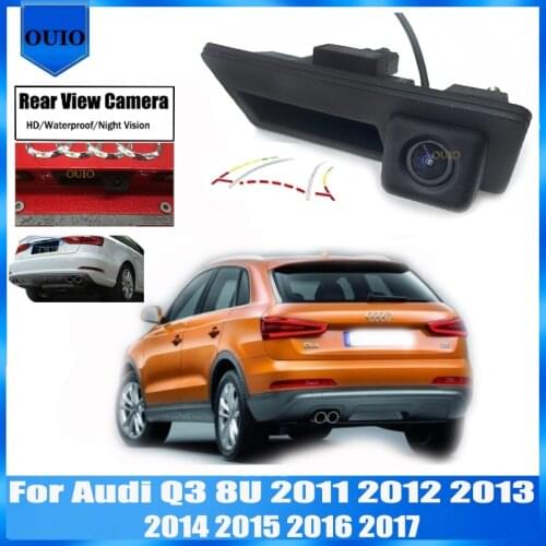 HD rear camera For Audi Q3 8U 2011 2012 2013 2014 2015 2016 2017 Quattro Trunk Handle Backup Parking Reversing Camera