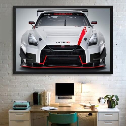 HD Wallpaper Prints Nissan GTR Super Sport Car Poster Canvas Wall Art Painting for Living Room Decor