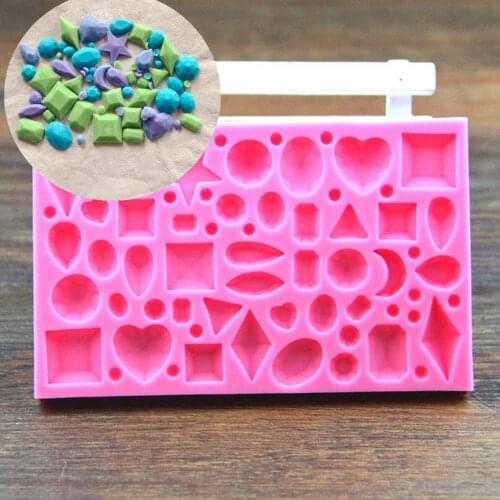 Gem Silicone Resin Molds DIY Cake Mousse Chocolate Pastry Fondant Soap Molds Supplies Kitchen Baking Decoration Tools M147