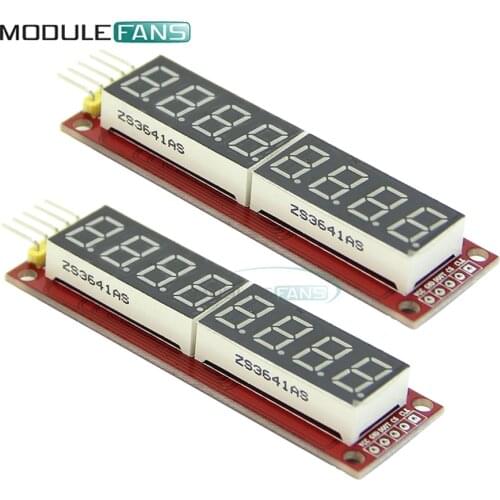 MAX7219 8 Digit LED Display Digital Tube SPI Control Module Board For Arduino 7 Segment Raspberry Pi Microcontrollers