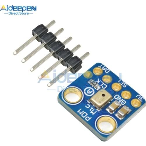 MP34DT01 Microphone Module PDM MEMS Breakout Microphone Module High Sensitivity Electronic Components Interface 1.8-3.3V