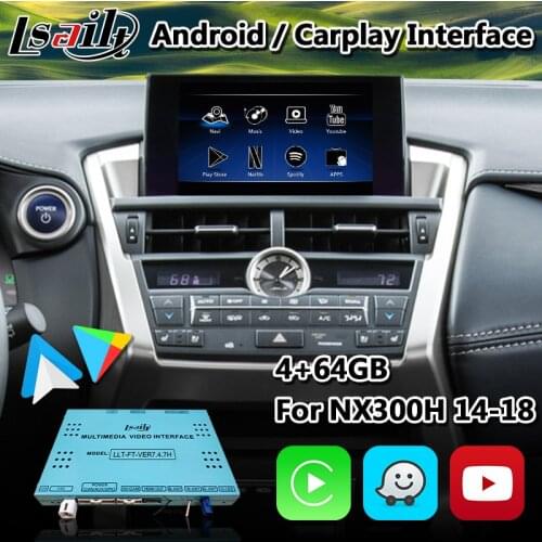 Lsailt Android Carplay Multimedia Video Interface for Lexus NX 300h Model 2014-2017 Touchpad Control Gps Navigation NX300h
