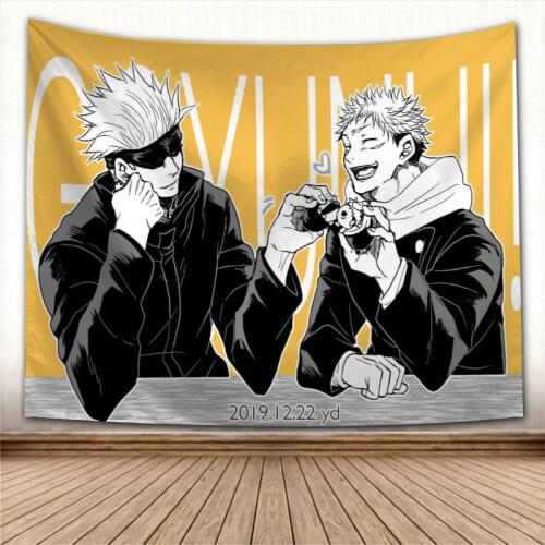 New Jujutsu Kaisen Wall Hanging Tapestry Home Party Decorative Tapestries Photo Background Cloth Table Cloth Wall Tapestry