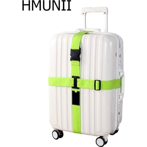Adjustable Cross Luggage Straps Travel Trolley Suitcase Personalized Safe Packing Belt Parts Items Accessories Thicker Version