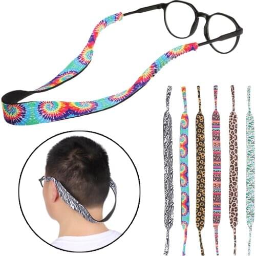 Adjustable Neoprene Eyewear Lanyard Colorful Sports Glasses Cord Holder Floating Eyewear Straps Safety Glasses Retainers