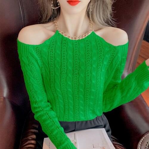 Женские пуловеры с открытыми плечами UVRCOS China At AliExpress