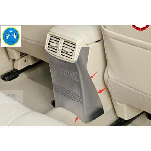 Yimaautotrims Interior For Nissan X-Trail T32 Rogue 2014 - 2020 Rear Storage Box Anti Kick Board Trim Protective Panel Cover Kit