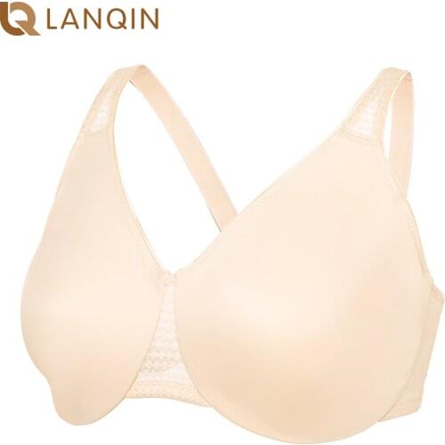 DELIMIRA Womens Plus Size Minimizer Bras Full Coverage Unlined Underwire