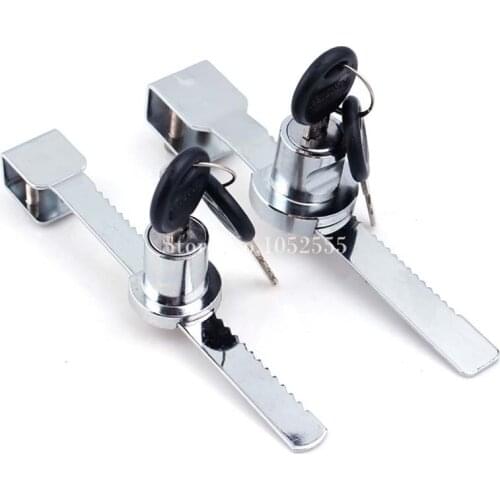 10PCS Glass Window door lock Jewelry cabinet lock glass sliding door lock mobile phone Showcase display cabinet locks +Keys K34