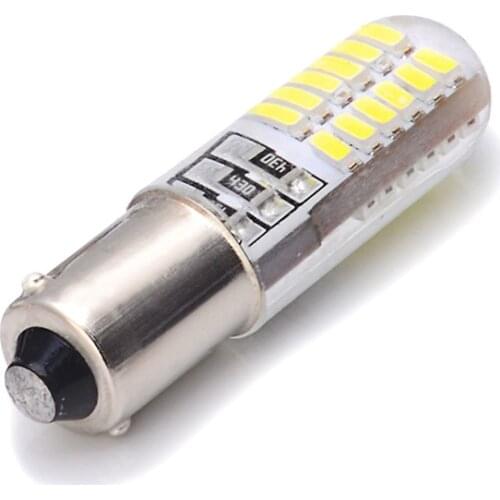 1x BA9S T4W LED Car Signal Silica Gel Bulb 24SMD 3014 Chips for Automobile Wedge Marker Dome License Plate Light White 12V 6000K