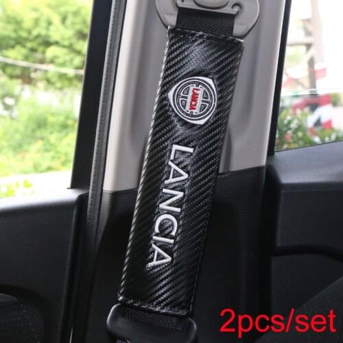 2pcs car-styling excellent all Carbon fiber case for lancia car styling