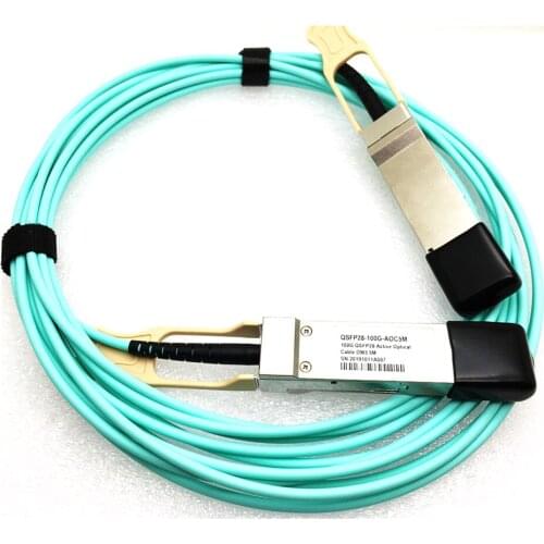 2pcs/lot, 100G QSFP28 OM3 OM4 5M AOC Cable,100Gbps QSFP28 AOC Fiber cable 5 meters OM3/OM4 QSFP28-100G-AOC Active Optical Cable