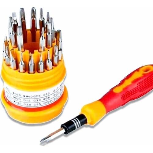 31 In 1 Screwdriver Set Precision Magnetic 30pcs Insert Bits + 1pcs Rubber Handle For Watch Glass Phone Laptop Repair Tool Kit