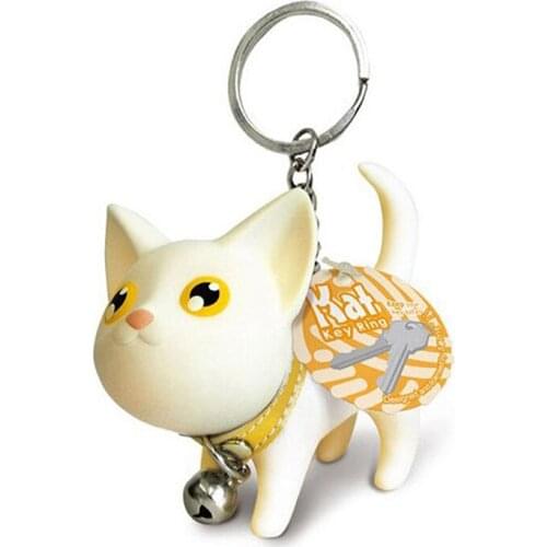 Animal Cat Keychain Women Keyring Car Original Key Chains Ring Charms Pendant Jewelry Gift Pendant Friends