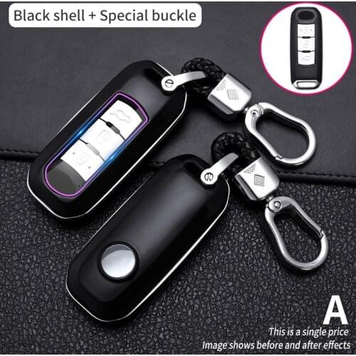Carbon Fiber Car Smart Key Cover Case For GAC Trumpchi GS GA3S GA5 GA6 GS4 GS8 2018 2019 2020 2021 Protect Shell Accessories