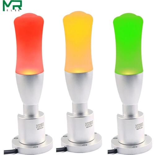 1 layer Tricolor High quality aluminum alloy material Folding 24V LED signal tower CNC machine tool warning light yellow green