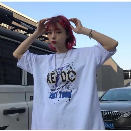 Short sleeve Printed graphic tee women clothing accessory album club New summer t shirt women white tops fashion t-shirt