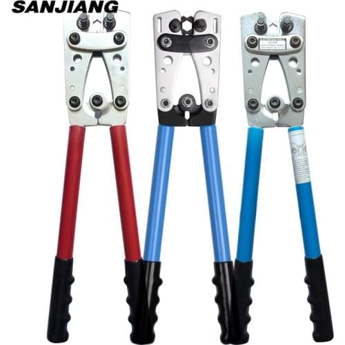 HX-50B Pressure clamp large Y.O terminal wire clamp strong bare terminal wire clamp 6-50mm² shoulder clamping tool crimper plier