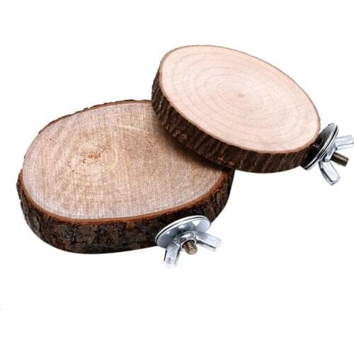 Pet Bird Parrot Chew Toy Wooden Hanging Swing Birdcage Parakeet Cockatiel Cages