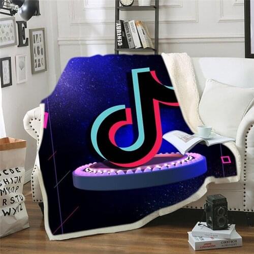 Fashion Digital Print Blanket 3D Plus Pile Winter Blanket Sofa Comforter Cover Travel Bedding Export Velvet Plush Blanket